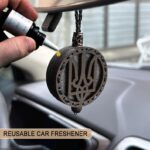 Custom Wooden Coat of Arms Car Freshener
