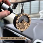 Mountain Adventure Wooden Car Diffuser